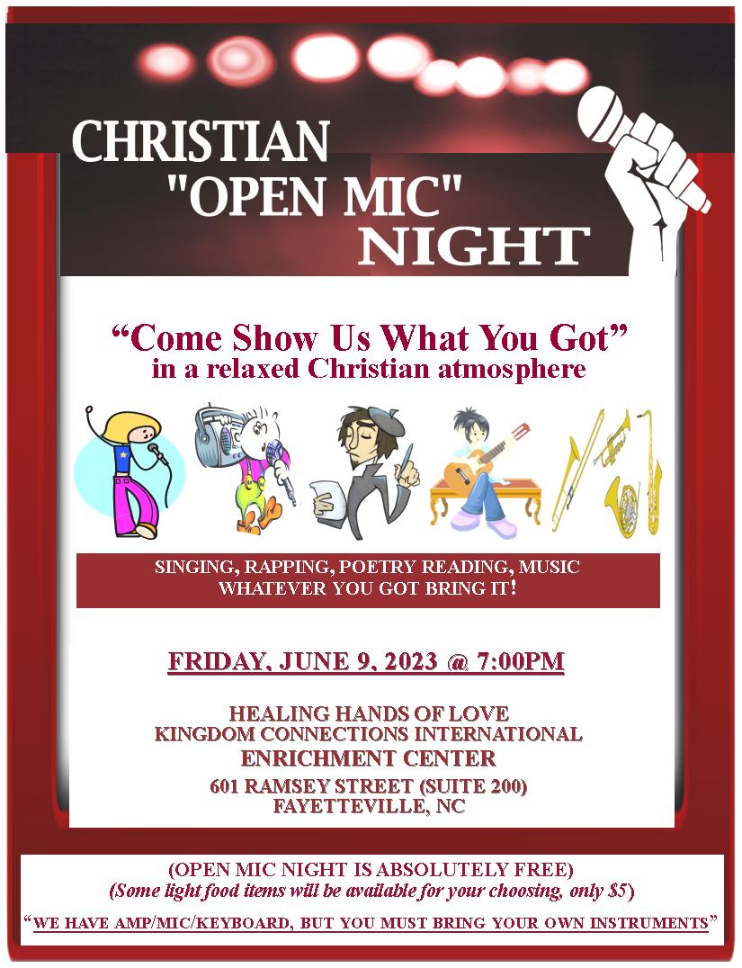 Open Mic Night & Family Feud @ Healing Hands of Love Kingdom Connections Int'l