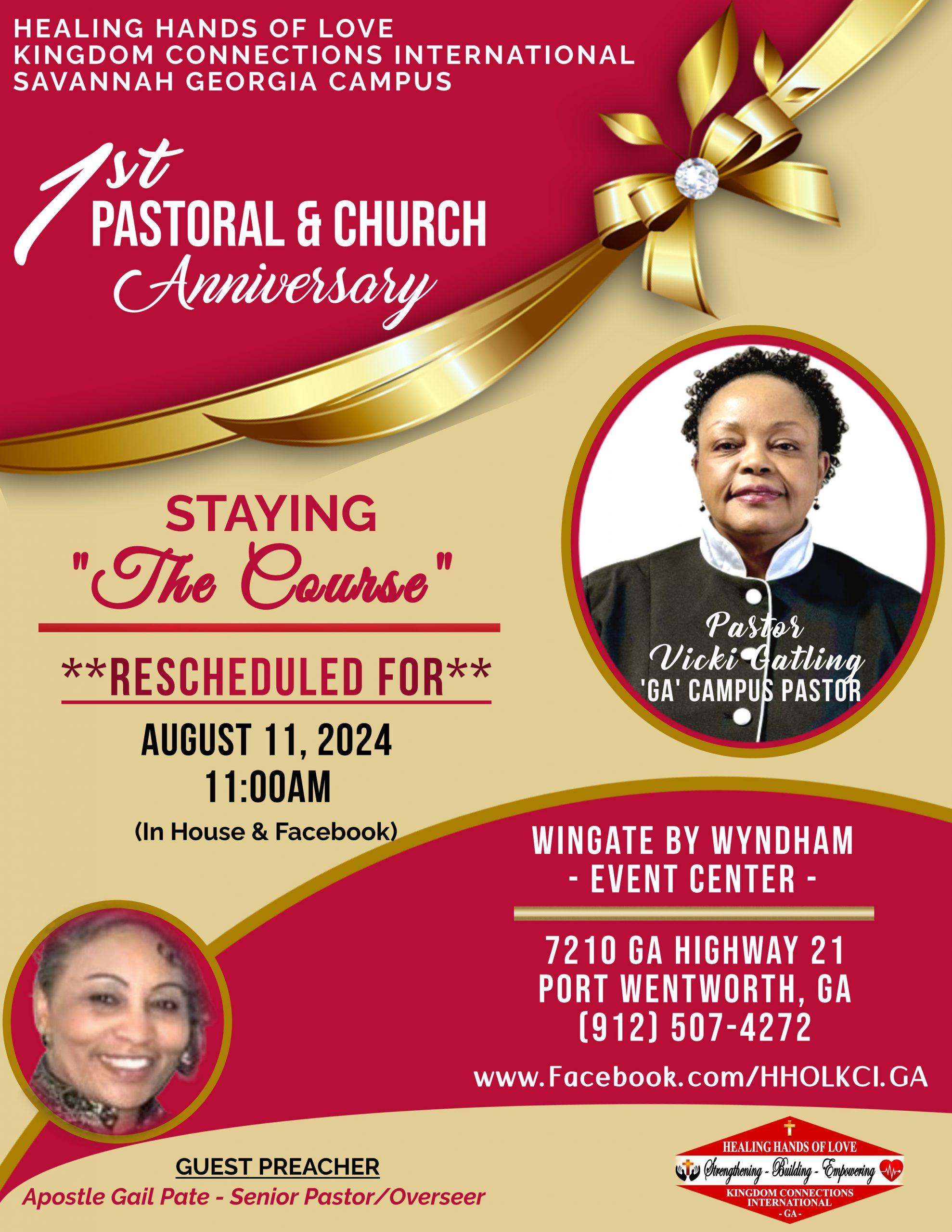 HHOLKCI-GA 1st Pastoral & Church Anniversary @ Wingate By Wyndham